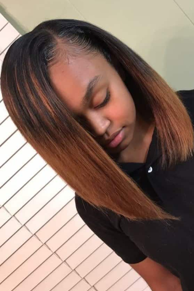 Modern Bob with a Side Part