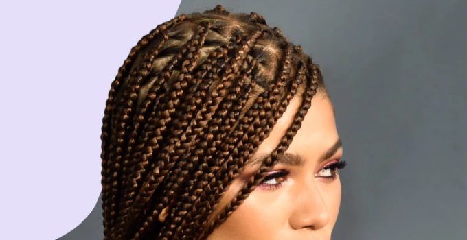 Box Braids with Straight Ends