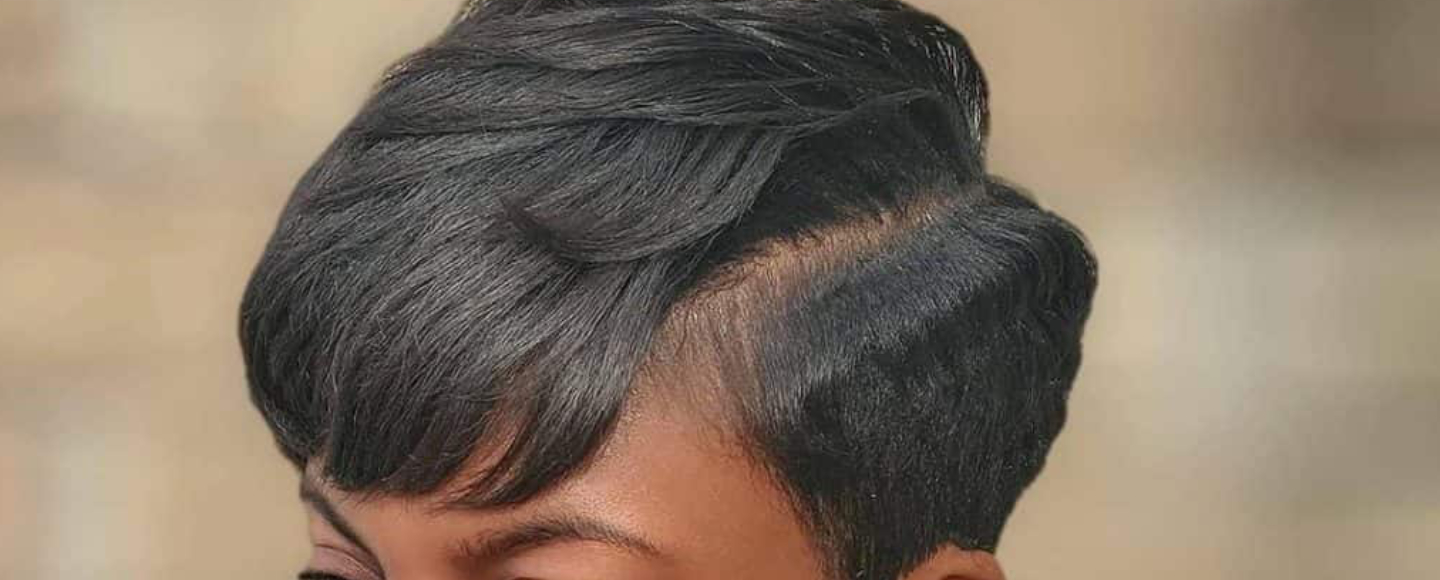 Pixie Cut with Bangs for Black Women